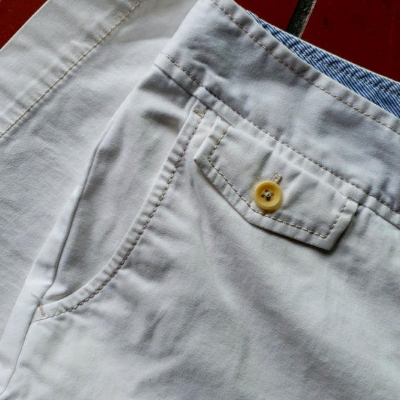 EDDIE BAUER Vashon Fit - White Capri Jeans - Size 14 - Picture 7 of 12